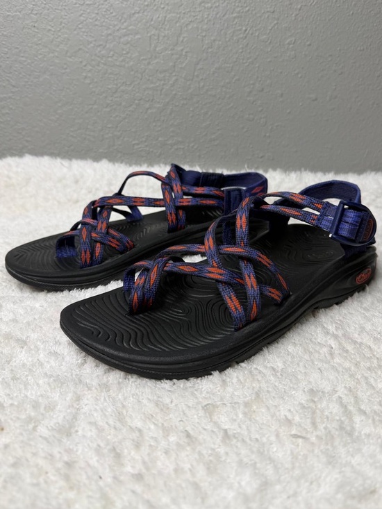 Chaco Shoes - Chaco Z/Volv X2 Women’s Sandals Volcanic Blue Orange Toe Loop Size W8